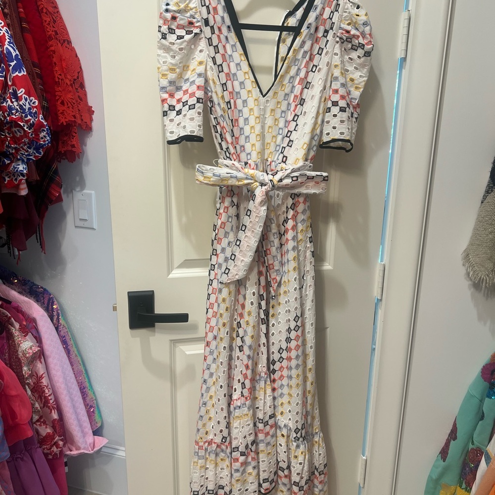 HUNTER BELL White Eyelet Multi-Color Midi - Picture 3 of 4